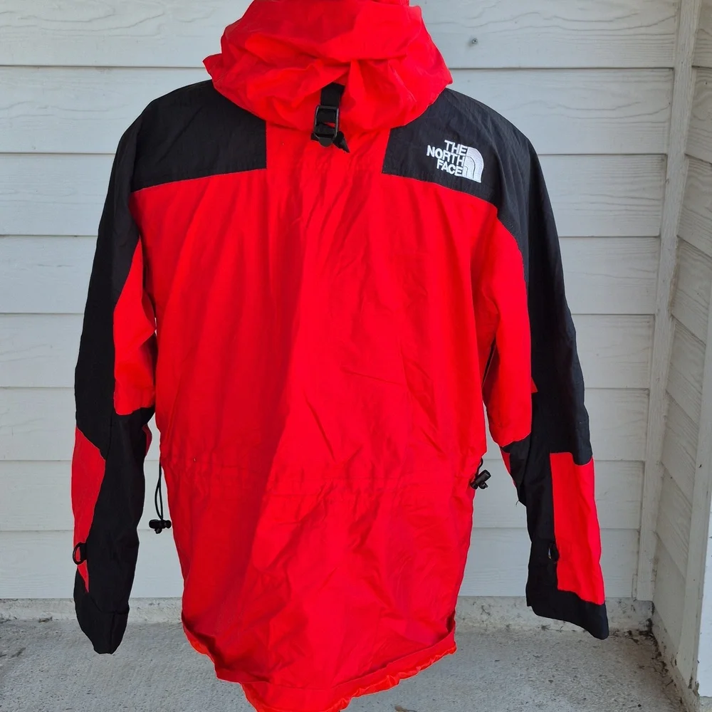 THE NORTH FACE Red Black Summit Shell Gore-Tex XCR Small Mens‎ Hooded Jacket VTG